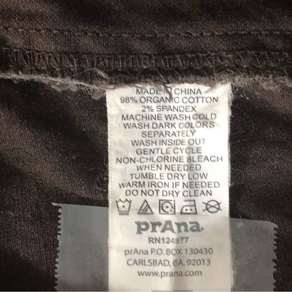 Prana Pants Womens 10 Espresso Brown Elena Cargo Low Rise Straight Leg Hiking - Picture 8 of 16
